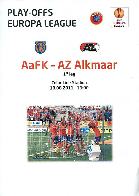 AZ Programma 18-aug-2011 Aalesund uit